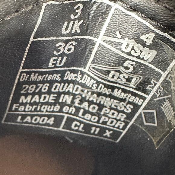 Dr. Martens 2976 Quad Harness Satin Gloss Leather Chlesea Boot Womens Size 5 NEW - Picture 5 of 8